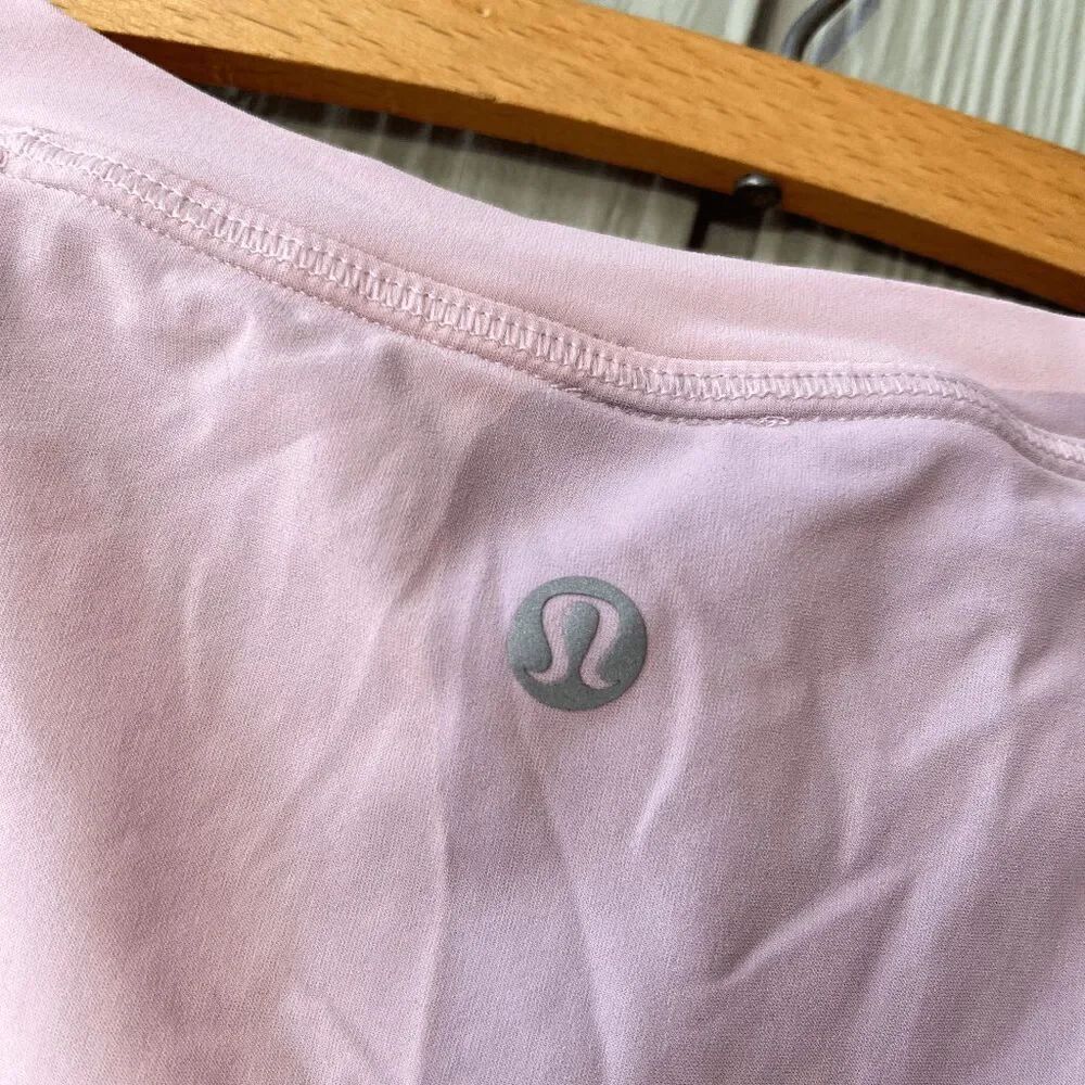 Lululemon Stripe In Stride Short Sleeve Tee - Petals Pink - Picture 3 of 9